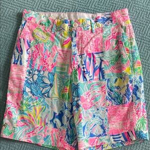 Lilly Pulitzer men’s Beaumont short patchwork pattern Shorts